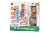 Babyleker - PLAY Wooden Block Puzzle Animals 20pcs. - 40293