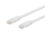 Nettverkskabel - Deltaco patch cable - 10 m - white - Hvit - 10m - TP-610VAU