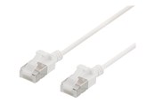 Nettverkskabel - Deltaco patch cable - 30 cm - white - Hvit - 0.3m - UFTP-1008