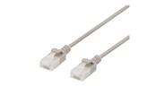 Nettverkskabel - Deltaco patch cable - 3 m - grey - Grå - 3m - UUTP-1050