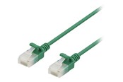 Nettverkskabel - Deltaco patch cable - 3 m - green - Grønn - 3m - UUTP-1052