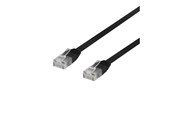 Nettverkskabel - Deltaco patch cable - 30 cm - black - Svart - 0.3m - TP-603S-FL