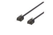 Nettverkskabel - Deltaco patch cable - 15 cm - black - Svart - 0.1m - UUTP-2077