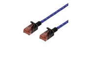 Nettverkskabel - Deltaco patch cable - 2 m - blue white - Blå - 2m - UUTP-1303