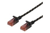 Nettverkskabel - Deltaco patch cable - 50 cm - black - Svart - 0.5m - UUTP-1310