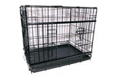 Hund - Active Canis - Premium bur med skyvedør - Svart - 107 x 71 x 79 cm - 97406