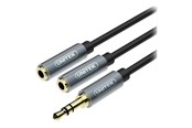 Lydkabel - Unitek audio adaptor - 20 cm - Y-C956ABK