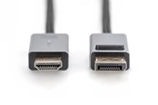 Skjermkabel - DIGITUS 4K DisplayPort to HDMI Adapter Cable - DB-340202-030-S