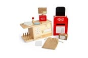 Treleker - Bigjigs Wooden Post Office Playset 19pcs. - 37061