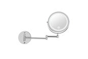 Sminkespeil - UNIQ LED Wall-Mounted Cosmetic Mirror with Articulating Arm and 5x Magnification - 6263