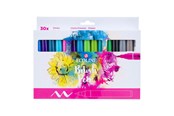 Kreative leker - Bruynzeel Ecoline Brush Pen Set Primary 30 Colors - 11509025