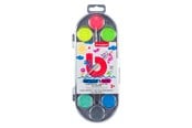 Kreative leker - Bruynzeel Kids Watercolor Set of 12 Metallic & Neon Colors - 60152112