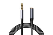 Lydkabel - Joyroom stereo audio cable AUX 3.5 mm mini jack (male) - mini jack (female) 1.2 m black (SY-A09) - SY-A09