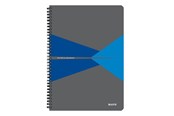 Blokker & Notisbøker - Leitz Office Notebook A4 squared wirebound with cardboard cover blue - 46471035