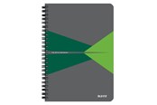 Blokker & Notisbøker - Leitz Office Notebook A5 ruled wirebound with PP cover green - 44991055