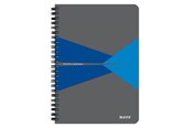 Blokker & Notisbøker - Leitz Office Notebook A5 ruled wirebound with PP cover blue - 44991035
