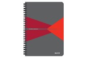 Blokker & Notisbøker - Leitz Office Notebook A5 ruled wirebound with cardboard cover Red - 44591025