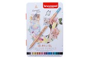Kreative leker - Bruynzeel Expression Colored Pencils Pastel Shades Tin 12 - 60312112
