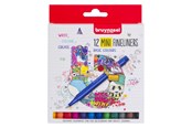 Kreative leker - Bruynzeel Fineliner Mini Set 12 Colors - 60241512