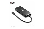Dokkingstasjon - Club 3D 8-in-1 - docking station - USB-C - HDMI DP - 1GbE - CSV-2551