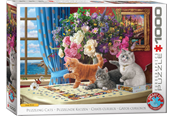 Puslespill - Eurographic Puzzling Cats by Image World Smart Cut(1000) - 709-6000-5914