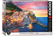 Puslespill - Eurographic Manarola at Dusk Italy(2000) - 709-8220-5635