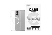 Mobil - Deksel og etui - CARE by PanzerGlass Flagship Case Transparent Urban Combat w. White Qi Compatible Samsung S25 Edge - CR37967