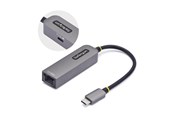 Nettverksadapter - StarTech.com 2.5GbE USB-C to Ethernet Adapter - network adapter - USB-C 3.2 Gen 1 / Thunderbolt 3 - 10M/100M/1G/2.5 Gigabit Ethernet + USB-C 3.2 Gen 1 - 2GPD3-USB-C-ETHERNET