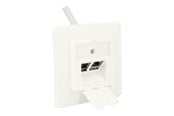 Tilbehør - DeLOCK Keystone Wall Outlet - 2 Port Compact - 86219