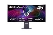 Skjerm - 45" LG UltraGear 45GX90SA-B - 3440x1440 (UWQHD) - 240Hz - OLED - 65W USB-C - 45GX90SA-B.AEU