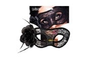 Kostymer - Boland - Lace Eye Mask Mystique Black - 97528