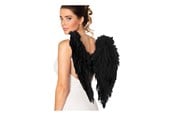 Kostymer - Boland - Angel Wings Foldable Black 50 x 50 cm - 52821