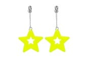 Kostymer - Boland - Earrings Neon Yellow - 64428