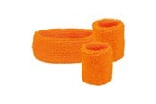 Kostymer - Boland - Sweatbands Neon Orange 3 pcs. - 01896
