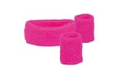Kostymer - Boland - Sweatbands Neon Pink 3 pcs. - 01895