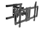Veggmontering, AV-braketter & AV-møbler - TECHLY mounting kit - full-motion dual arm - for curved / flat panel - black - Max 60 kg - recommended for 75" - ICA-PLB-473