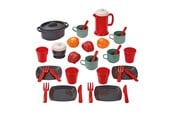 Lekekjøkken & Utstyr - Ecoiffier 100% Chef Dining Set with Play Food 34 pieces. - 12603