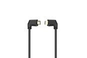 Skjermkabel - Hama HDMI Cable Ethernet Angled Gold Black 1.5m - X1122115