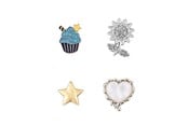 Mobil - Andre tilbehør - ONSALA Charms Pimp Your Phone Metal and Plastic 4pcs - 577213
