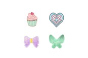 Mobil - Andre tilbehør - ONSALA Charms Pimp Your Phone Metal and Plastic 4pcs - 577217