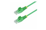 Nettverkskabel - StarTech.com 7m Green Slim CAT6 Ethernet Cable Snagless 28AWG LSZH - patch cable - 7 m - green - Grønn - 7m - N6PAT7MGNS