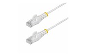 Nettverkskabel - StarTech.com 10m White Slim CAT6 Ethernet Cable Snagless 28AWG LSZH - patch cable - 10 m - white - Hvit - 10m - N6PAT10MWHS