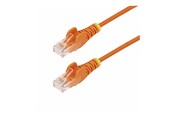 Nettverkskabel - StarTech.com 15m Orange Slim CAT6 Ethernet Cable Snagless 28AWG LSZH - patch cable - 15 m - orange - Oransje - 15 meter - N6PAT15MORS