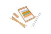 Kreative leker - Bigjigs Wooden Weaving Frame Set 10pcs. - 36064