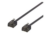 Nettverkskabel - Deltaco patch cable - 2 m - black - Svart - 2m - UUTP-2047