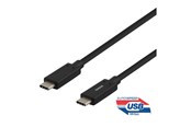 USB - Deltaco USBC-1121M - USB-C cable - 24 pin USB-C to 24 pin USB-C - 50 cm - USBC-1121M