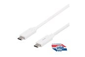 USB - Deltaco USBC-1126M - USB-C cable - 24 pin USB-C to 24 pin USB-C - 50 cm - USBC-1126M