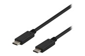 USB - Deltaco USBC-1402 - USB-C cable - 24 pin USB-C to 24 pin USB-C - 1 m - USBC-1402