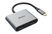 Dokkingstasjon - Akasa - docking station - USB-C - 2 x HDMI - AK-CBCA26-18BK