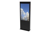Veggmontering, AV-braketter & AV-møbler - HI-ND Single Totem Exclusive stand - portrait - for flat panel - black - Max - recommended for 75" - ST7500-5001-02